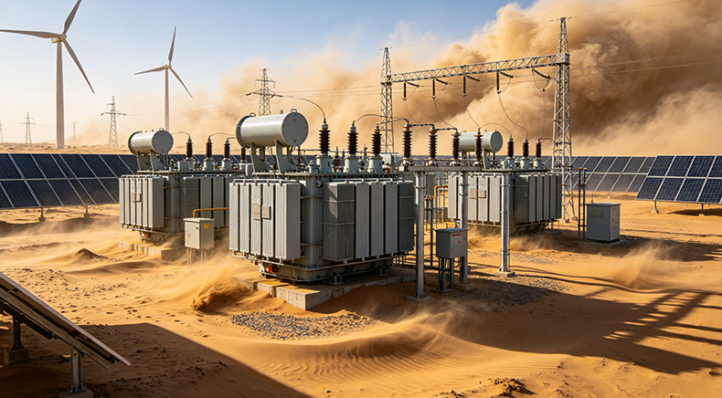 Boosting and grid connection application of integrated wind solar energy storage project 